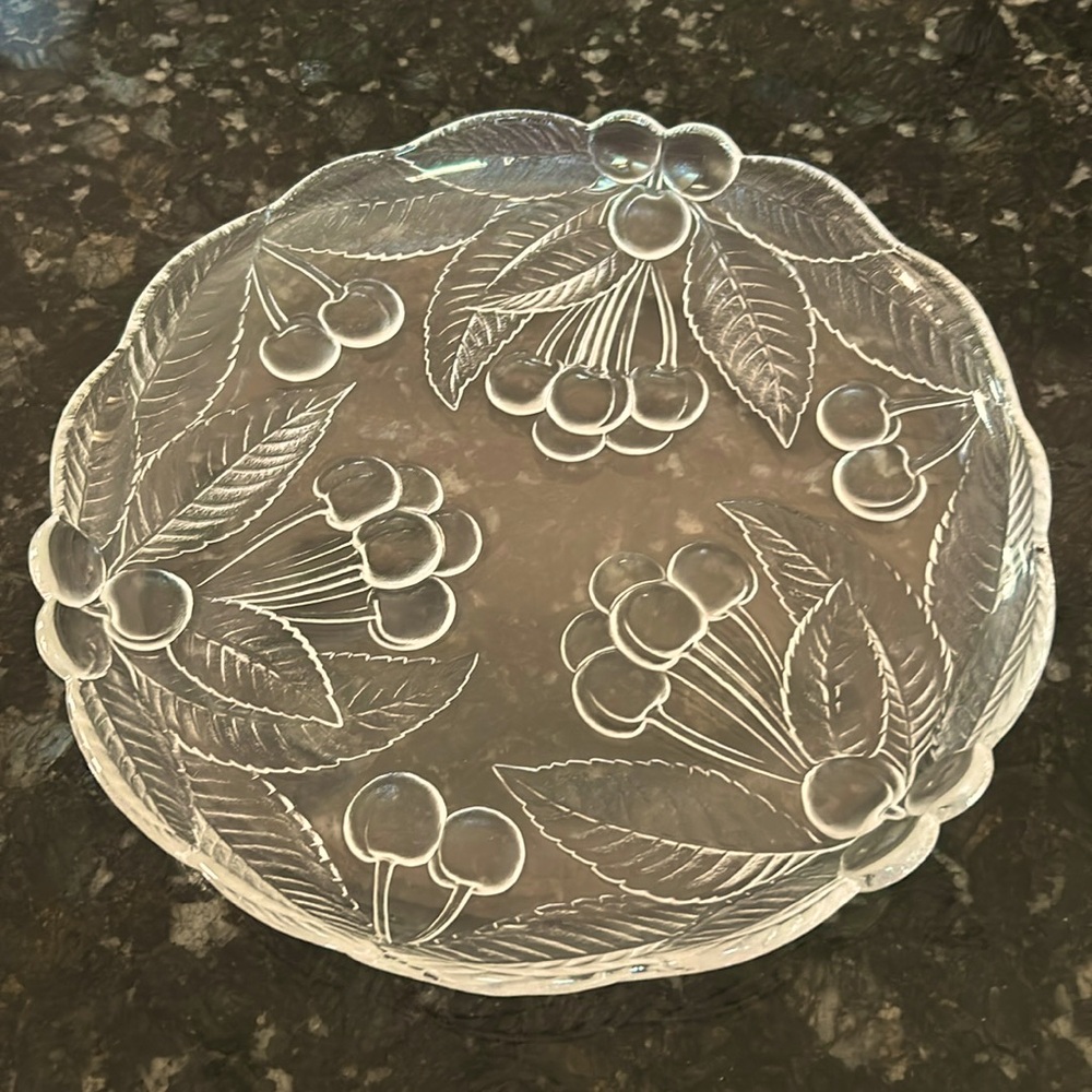 Mikasa Crystal Platter